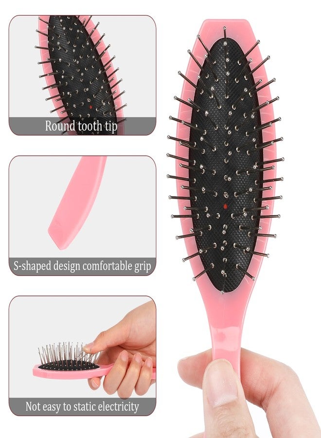 salbsever Wig Brush 2 Pcs Wig Brushes for Synthetic Hair Wigs and Human Hair Stainless Steel Wig Wire Detangling Brushes Portable Comb Professional Synthetic Hair Brush Extension Brushes for Women - Image 3